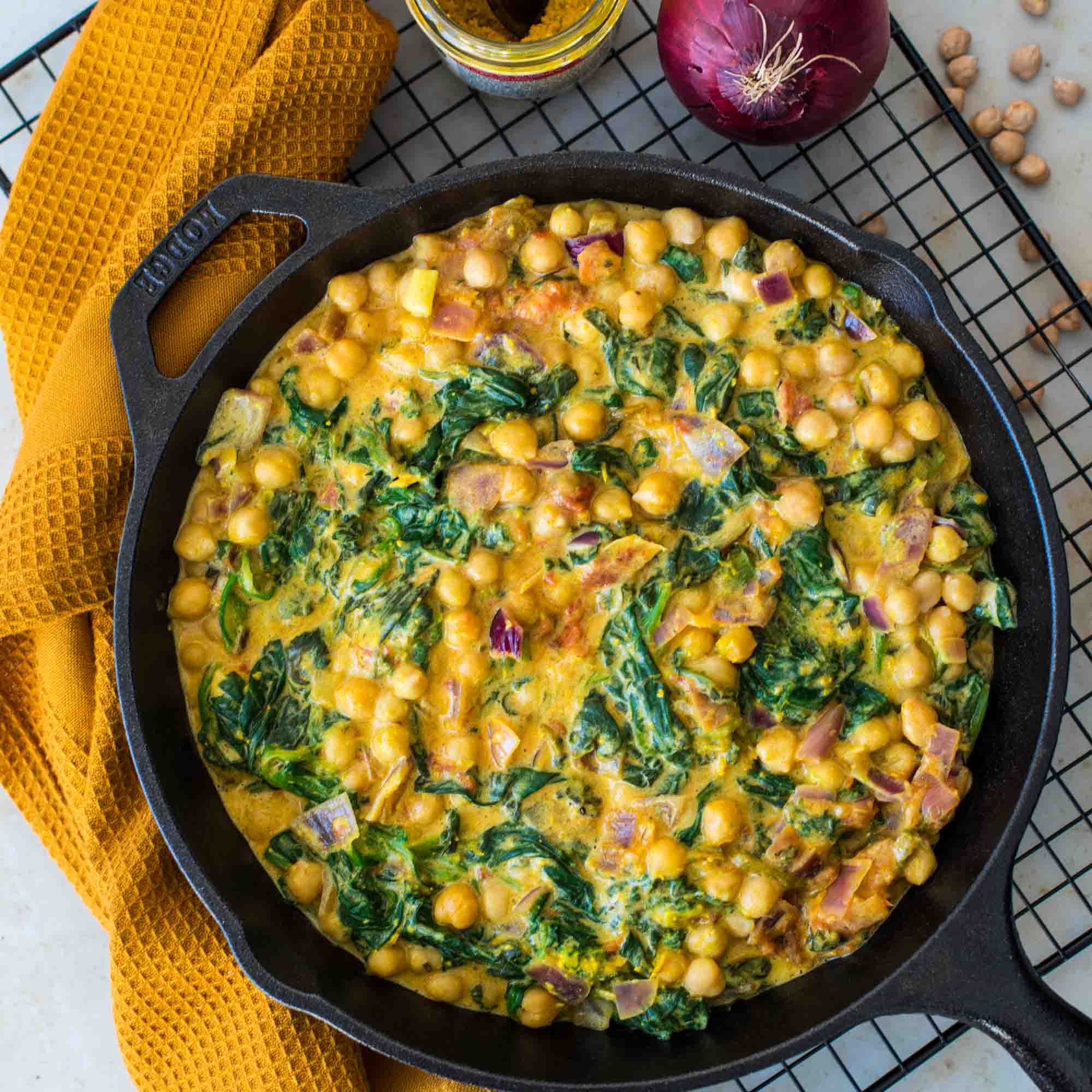 Ragoût de Pois Cassés – Épinards – Curry