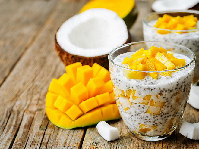Yaourt au Lait de Coco – Ananas – Chia