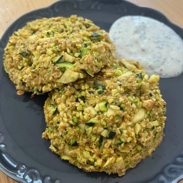 Galettes Flocons d’Avoine – Œuf – Courgette