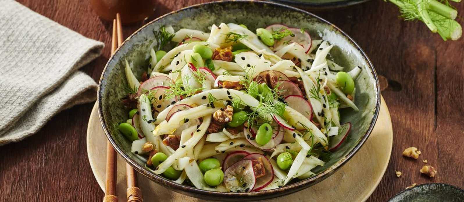 Salade d’Haricots Azuki & Fenouil – Style Okinawa