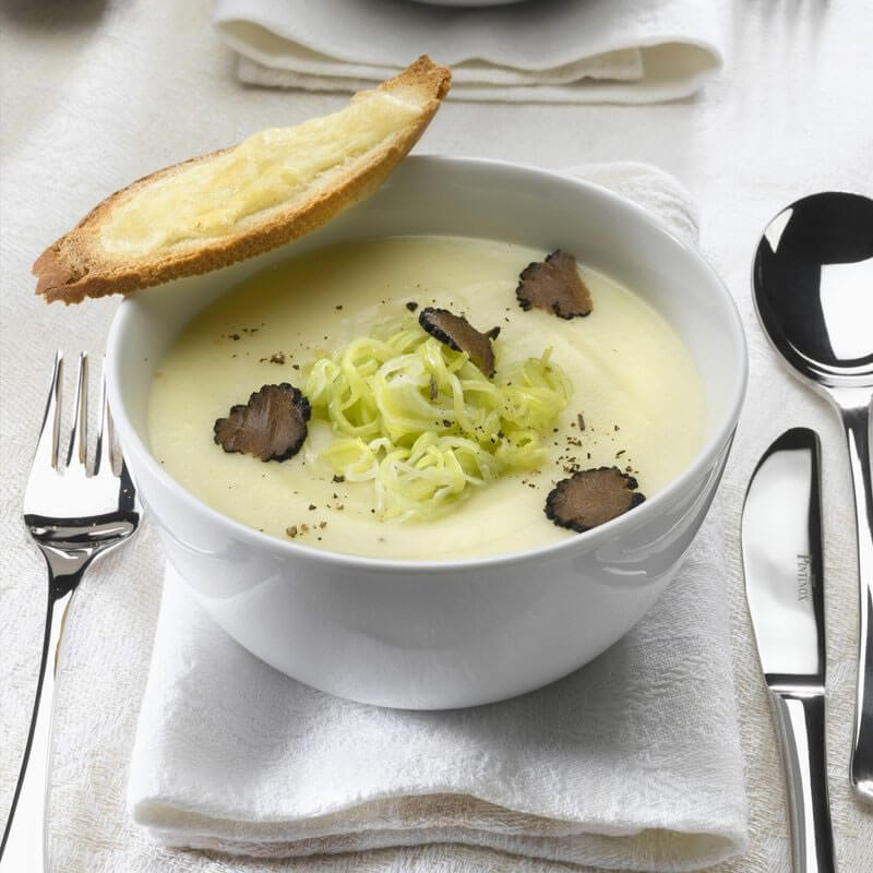 Velouté de Poireaux – Oignons (riche en prébiotiques)