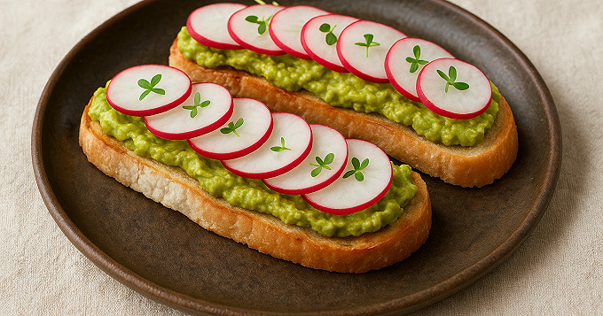 Tartines Pain Complet – Avocat – Graines