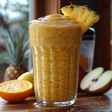 Smoothie Probiotique Ananas – Gingembre – Yaourt