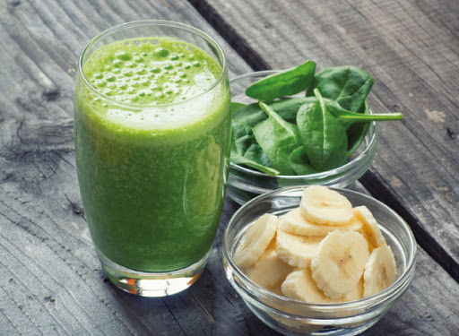 Smoothie Vert – Épinards – Kiwi – Banane